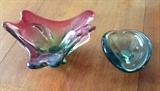 Fun Italian possibly Murano glass dishes and/or ashtrays