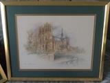 Bernadette Loy framed print of Notre Dame