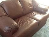 Leather love seat - has matching sofa.  Both in great condition