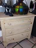 NATURAL PINE CHEST $85.00