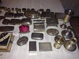ASSORTED ANTIQUE & VINTAGE STERLING BOX & BIBLE COLLECTION