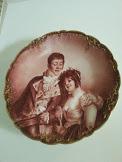 Large, charger size wall plaque, antique Limoges mark.