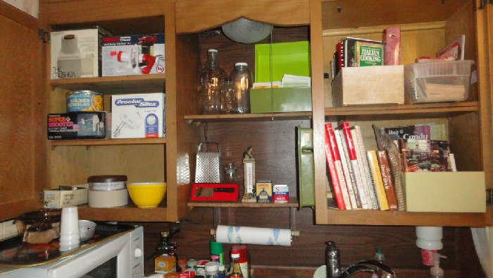 cookbooks, housewares, small appliances