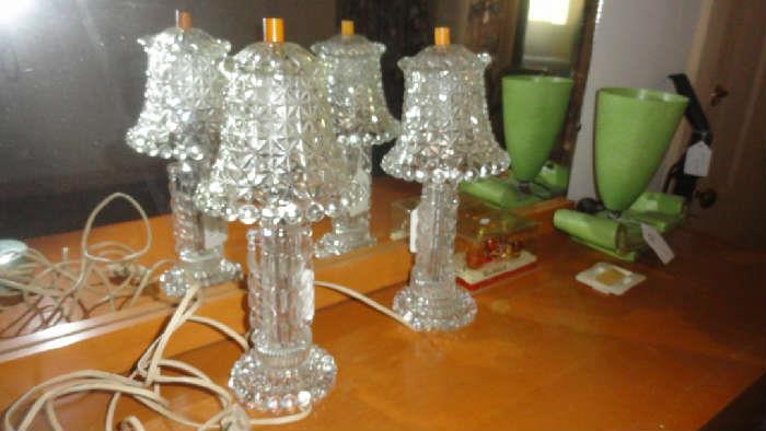 Rare Candlewick lamps