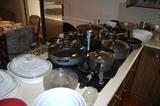 Corningware, great pots and pans, general kitchen
