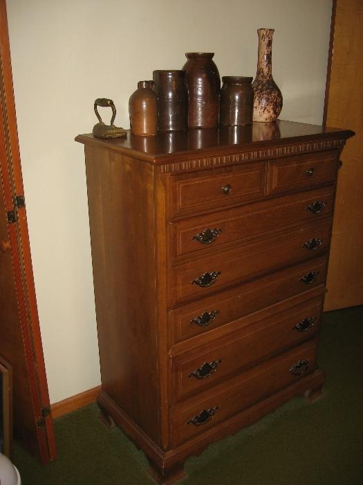Five drawer chest as part of bedroom suite