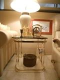 Lucite side table