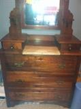 Antique marble top dresser