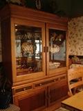 Sliding doors make this china cabinet unique