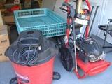 Utility wagon, shop vac, pressure washer