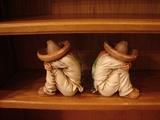 Whimsical Mexican boy bookends