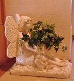 Large fairy bird feeder or plant holder