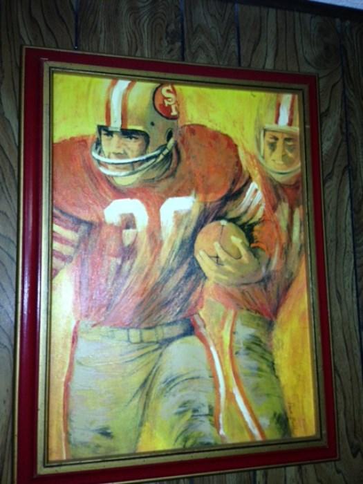 San Francisco 49ers framed art