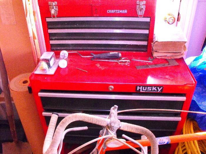  craftsman and husky tool boxes