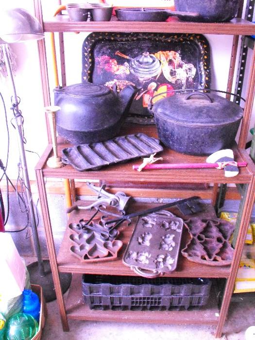 cast iron skillets,pots ,molds