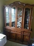 Very nice China Cabinet, full of china! 
