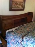 Mid-Century Modern - Broyhill Sculptra Headboard and Bed - Mint Condition
