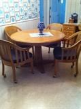 Solid Oak Kitchen Table and Chairs