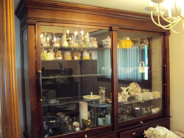 Giant display cabinet from Homewood jewelry store.