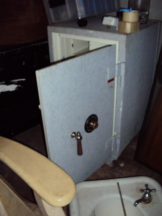 Old safe with combination 
