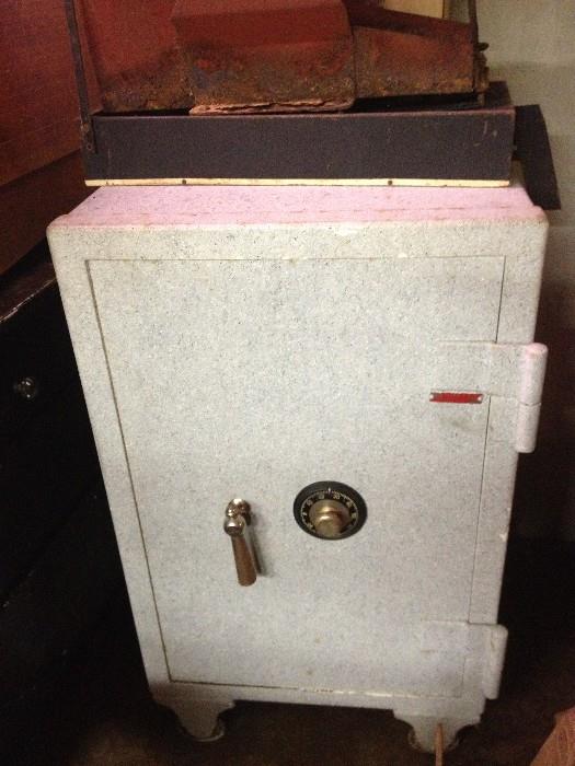 Old safe with combination