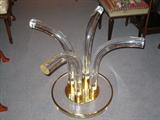 T-21 Ital, "ARCO PLexi/pol.brass "DININGTB PED.BASE" (36diax24h)