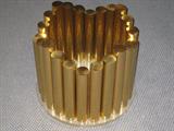 T-37 "TUBES COCKTAIL BASE" - pol.brass (19dia x 16h)