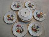 A-201a&b (2) sets of 6- "TIRSCHENREUTH" FLORAL DESSERT (7 1/2")
