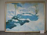 P-30 "LG HORIZ WINTERBROOK"- oil/canvas (frmd:57wx41h)