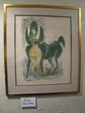 P-101 Benton Spruance 1962 -"THE CENTAUR" signed Lithogr -frmd under glass (25wx30h)