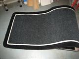 A-7 CUSTOM BORDERED RUNNER - BLACK & WHITE (130"x32"w) *like new*