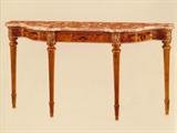 F-13 (Colombo) SERP CONSOLETABLE- inl.walnutburl/brz/rust Marble (78lx18dx40h)
F-12 match WALL-LEDGE (no m.top)