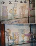 A-23 series-6 "MURANO OPALINE RENAISSANCE STEMWARE"-(fine) ltd.ed.museum reprod.(8-12"h)