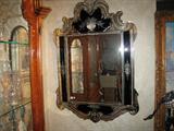 M-2 "Gen.VENETIAN MIRROR"-Midnite/clear etched &beveled "fine" (37wx54h)