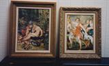 P5-A Breughel "VENUS" (18wx22h) + F5-B Reubens "DIANA" (18wx24h) Framed Repros