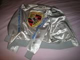 PORSCHE - Silver Satin "RACING JACKET- LG" (like new)