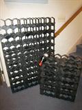 Swiss WINERACKS -charcoal plexi -Each 6 Bottle 12"wx8"dx12"h) (LG 36x48h) (MED 24x30h)