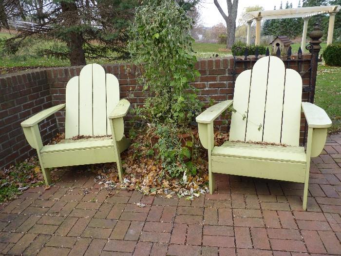 Pair adirondak chairs