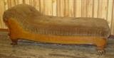 Oak Fainting Couch w/Claw feet