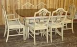 Mahogany Shield Back Dining Set w/1 Leaf