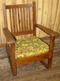 Oak Rocker Marked Quaint Furniture Stickley Bros