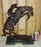 Bronze Cowboy Statue