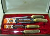 1960's Case XX Noble Quartet Carving Set w/Stag Handles