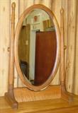 Oak Make Up Mirror