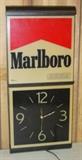 Lighted Marlboro Clock