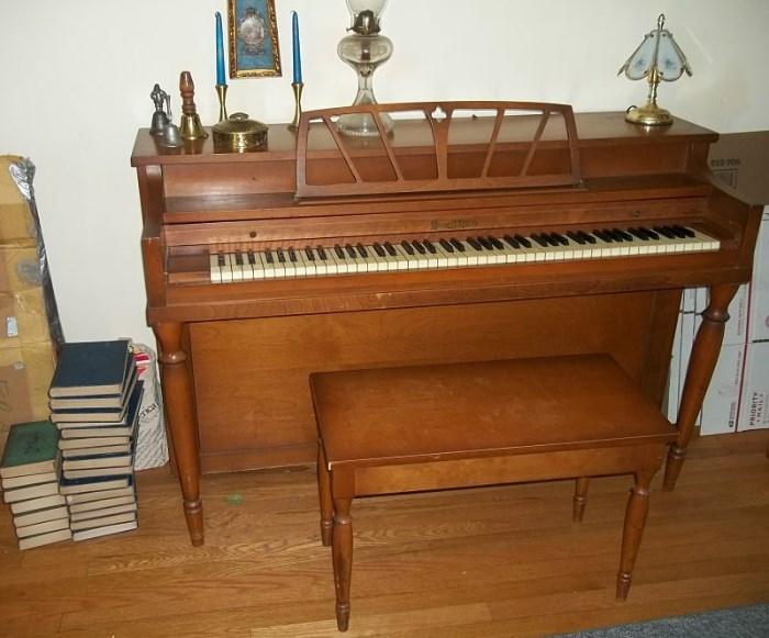 Henry F. Miller spinet piano by Ivers & Pond Piano Co. (after 1949).