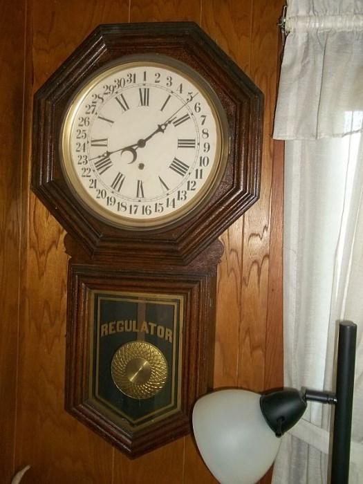 Sessions antique octagon schoolhouse clock