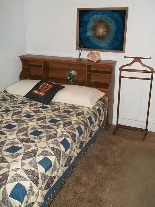 Full headboard is not attached to bed, so they will be sold separately.