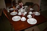 Early 60's Tell City Potomac Cherry Drop Leaf Dining Table with 6 Tell City Chairs