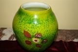 Heavy Vintage Art Glass Vase